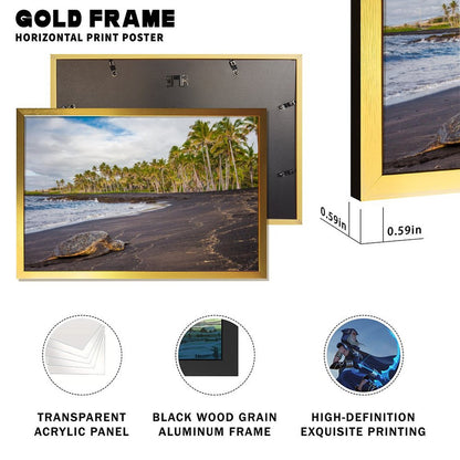 Tropical Beach Turtle Canvas Painting Wall Decoration-27