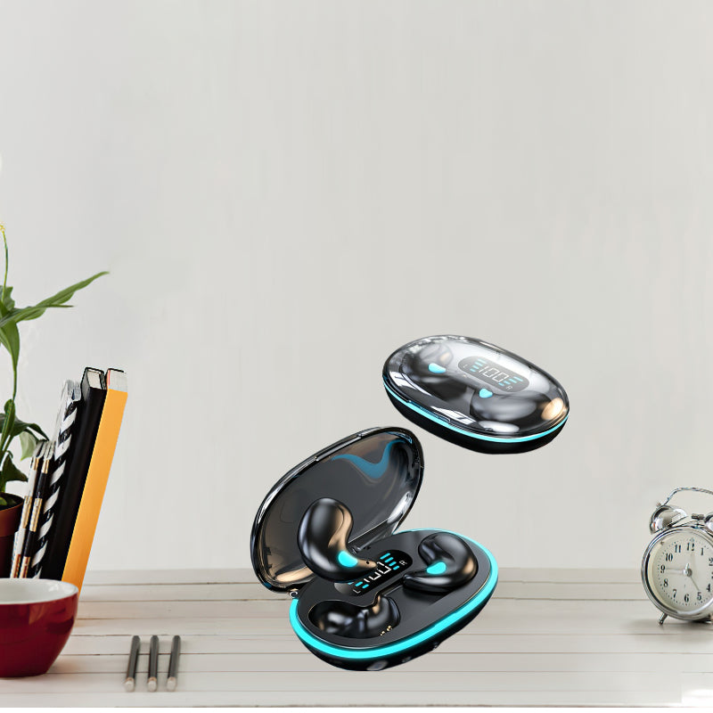 2025 True Wireless In-Ear Music Earbuds Comfortable Sleeping Headset with HIFI Bass Stereo HD Calling Adapted for Android iPhone Gaming Smart Headphones Couples Halloween Gift