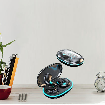 2025 True Wireless In-Ear Music Earbuds Comfortable Sleeping Headset with HIFI Bass Stereo HD Calling Adapted for Android iPhone Gaming Smart Headphones Couples Halloween Gift