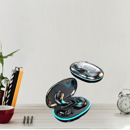 2025 True Wireless In-Ear Music Earbuds Comfortable Sleeping Headset with HIFI Bass Stereo HD Calling Adapted for Android iPhone Gaming Smart Headphones Couples Halloween Gift