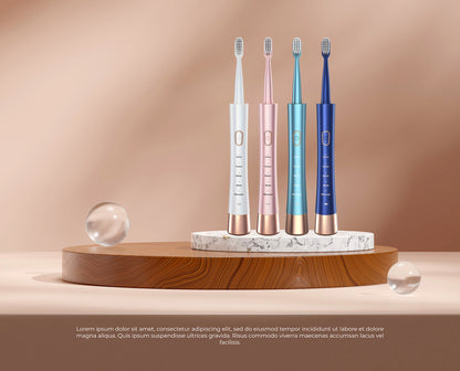 Rechargeable Sonic Electric Toothbrush 5 Adjustable Modes High Power Cleaning Ideal Gift for Parents