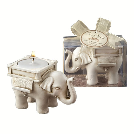 Elephant Design Candle Holder For Birthday Celebration Home Decoration 1pc