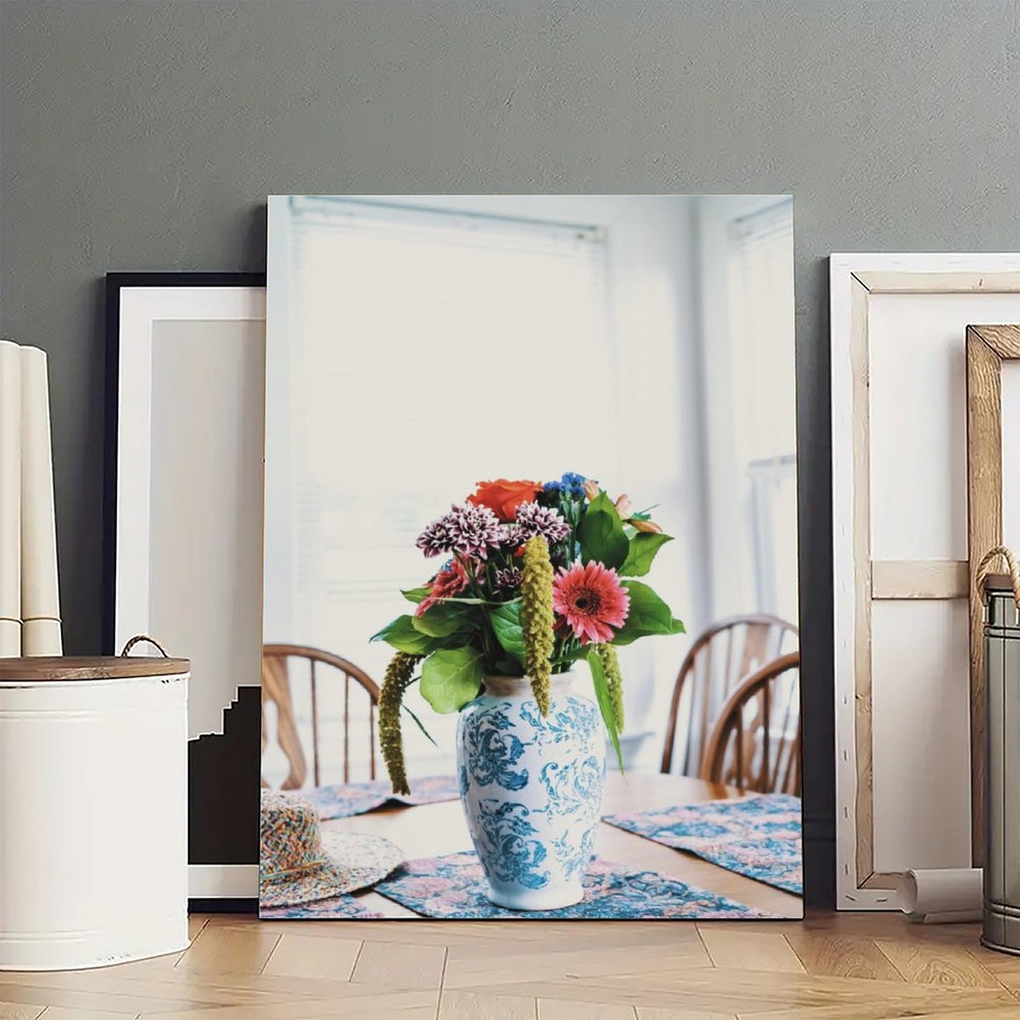 Elegant Botanical Canvas Wall Hanging Decor 31