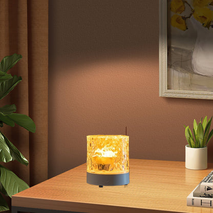 Water Ripple Revolving Table Lamp Ambient Bedroom Light for Soothing Shadow Mood Lighting