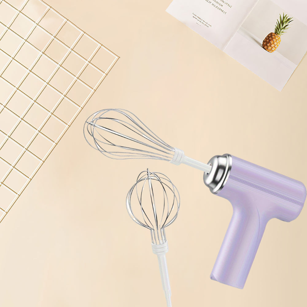 Compact USB Rechargeable Wireless Handheld Electric Egg Beater by PANCERKA Multi Functional Whisk Mixer Easy to Use Space Saving for Coffee Cream Baking
