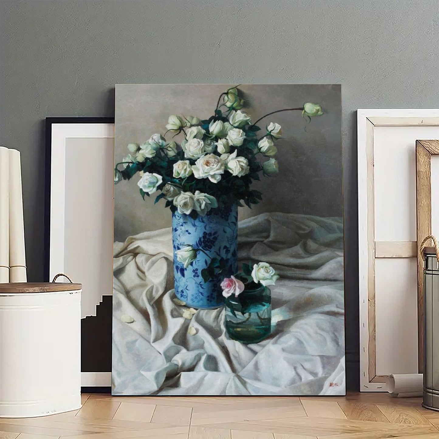 Minimalist Floral Canvas Painting Home Decor 24