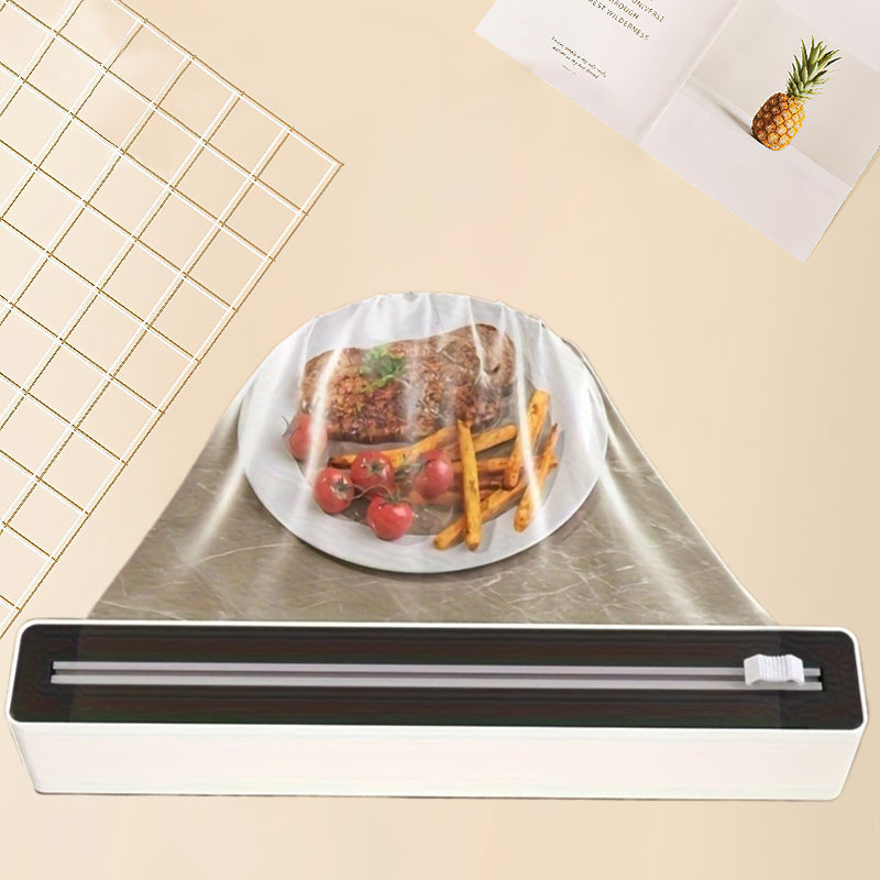 Multi-Purpose Kitchen Cutter & Sealer - Reusable Plastic Storage Dispenser No Battery Durable Food-Safe Modern Kitchen Tool for Drawer Organization