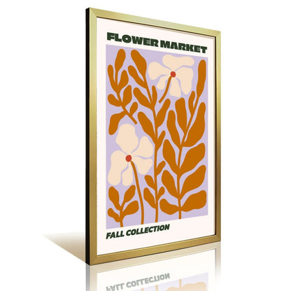 Flower Market Art Print, Retro Fall Botanical Wall Decor-2