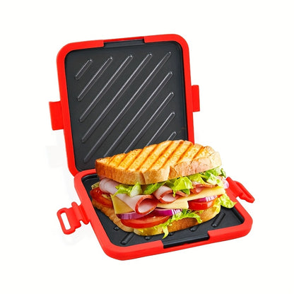 Universal Microwave Sandwich Maker Non Stick Baking Tray Bake Crispy Bread No Oven Required Also For Pork Ribs Chicken Wings Steaks Sausages Fish Steaks