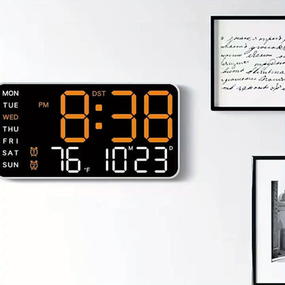 Smart Digital Clock with Voice Control Temperature Date Week Display Dual Alarm Sleep Tracker 12/24-Hour Format Brightness Adjustment