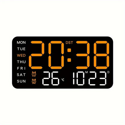 Smart Digital Clock with Voice Control Temperature Date Week Display Dual Alarm Sleep Tracker 12/24-Hour Format Brightness Adjustment