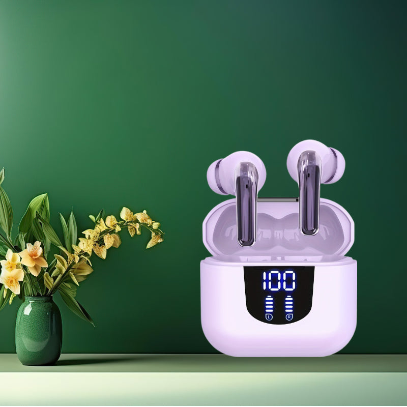 Wireless 5.3 Earbuds 13mm Speaker 30H Playtime Type-C Fast Charging Box Stereo In-Ear Headset for iPhone Android Gaming Business Sports Headphone Mic