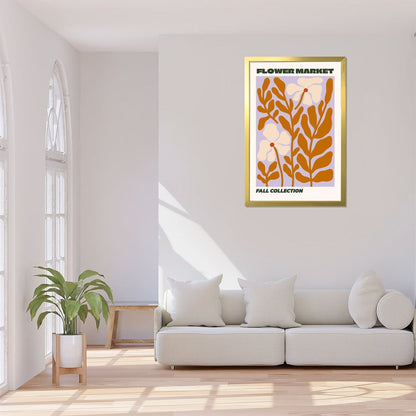 Flower Market Art Print, Retro Fall Botanical Wall Decor-2