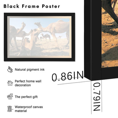 Desert Camel and Pyramid Canvas Art Modern Home Decor-02