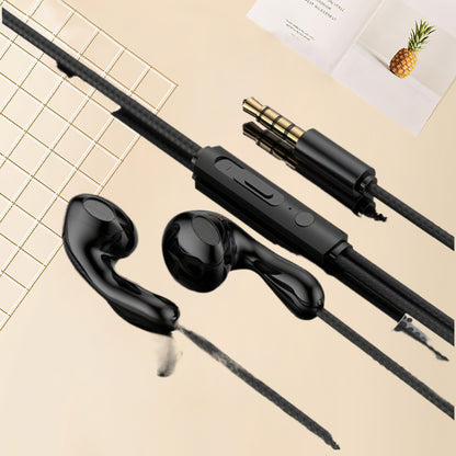 Ergonomic In-Ear Headphones with Microphone 3.5mm Jack - Lightweight Comfortable High-Quality Sound Volume Control for Mobile Phones Laptops Tablets