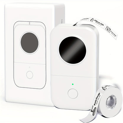 12x40mm Mini Portable Label Printer Phomemo D30 Inkless Handheld Label Maker for Jar Kitchen Clothes Jewelry Smartphone Tablet