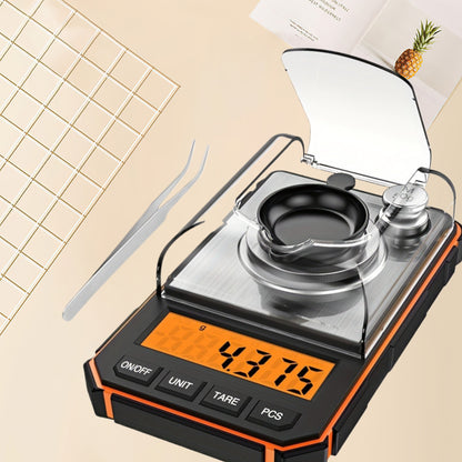 50g Portable Mini Digital Scale High Precision 001g Measurement No Battery Includes Calibration Weights for Accuracy Verification