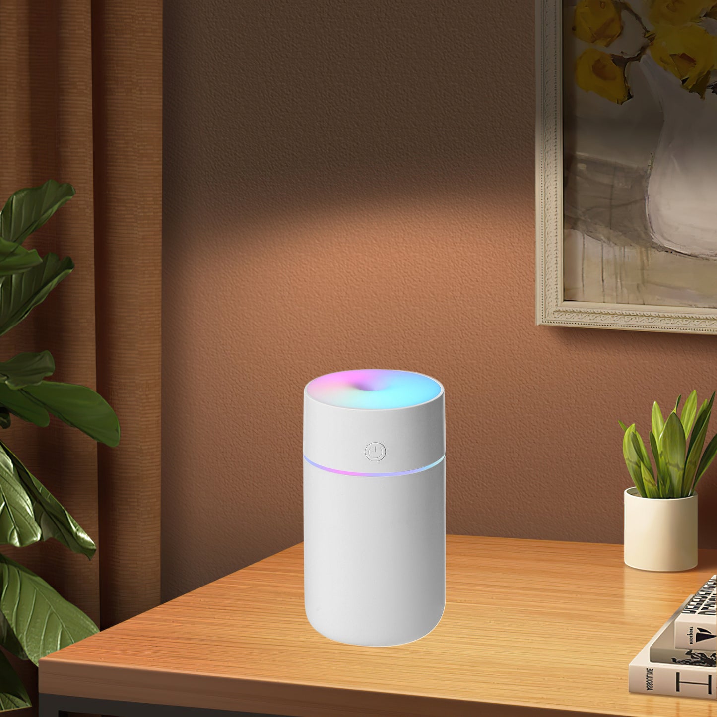 Portable Cool Mist Humidifier with Soundwave Technology 1200mAh Battery Quiet Operation Lightweight Compact Design for Bedroom Office