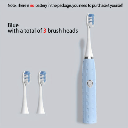 Travel Electric Toothbrush Set Model Y803 with 3 Brush Heads One-Click Start Battery-Free Portable Design