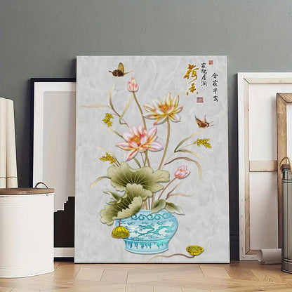 Contemporary Flower Canvas Picture Frame Art 10