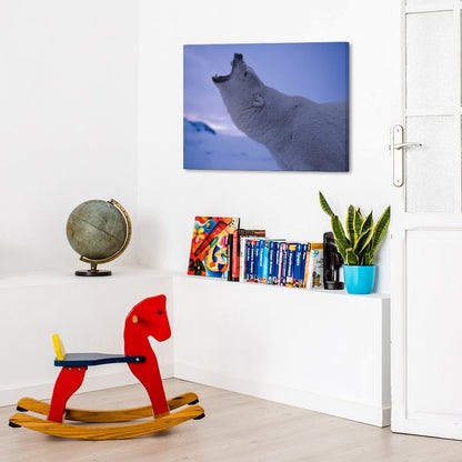 Arctic Majesty Polar Bear Canvas Wall Art-017