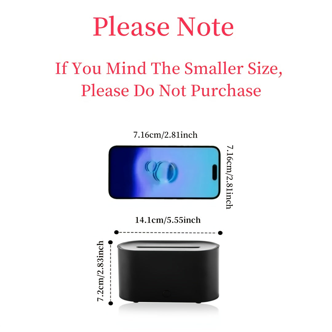 Flame Design USB Humidifier with Environment Light Aromatic Diffuser for Bedroom Office