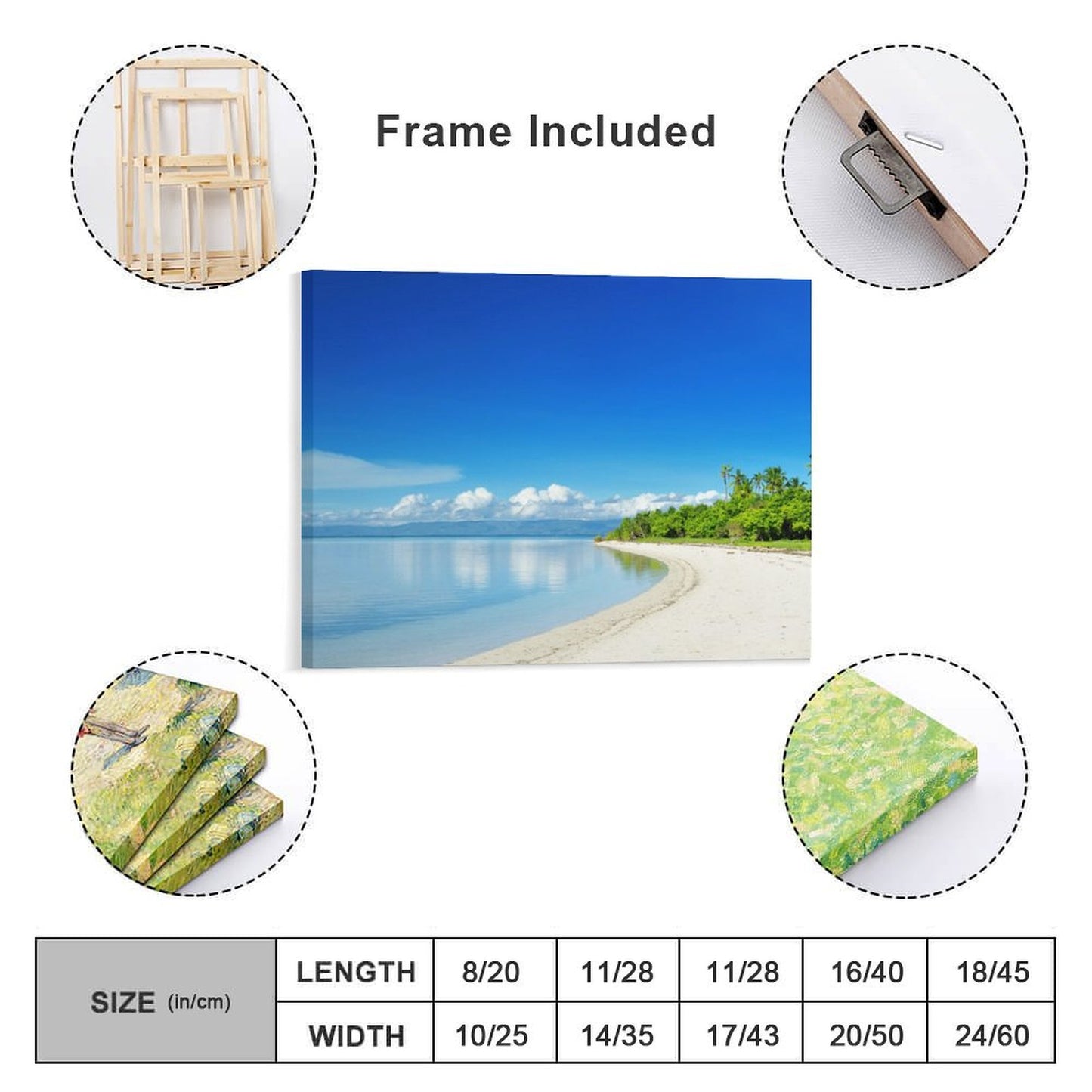 Modern Canvas Wall Art for Living Room, Bedroom & Office-Beach