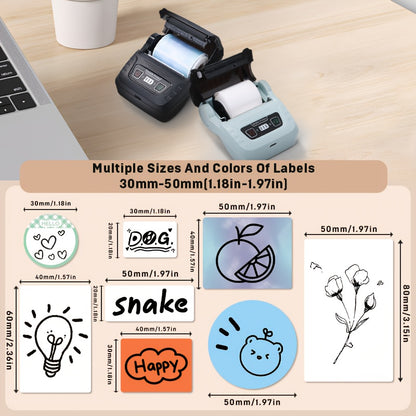 SK58 Portable Label Maker for Office Small Business Address Printing Highquality Thermal Printer Handheld Device Compact with 4030 Paper