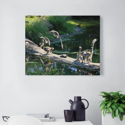 Cute Lemur Canvas Artwork Wildlife Wall Decoration-03