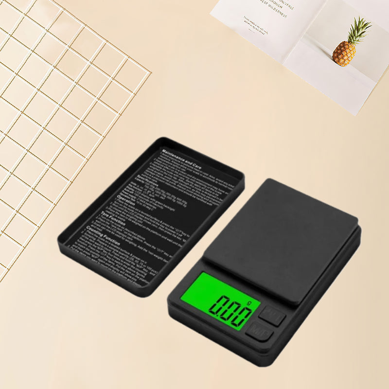 1000g 0.01g Digital Pocket Scale with LCD Backlit Tare Function Plastic Lightweight for Jewelry Food Ounces Grains