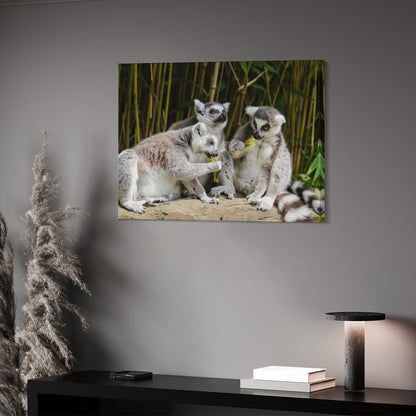 Ring-Tailed Lemur Canvas Print Jungle Wall Painting-13