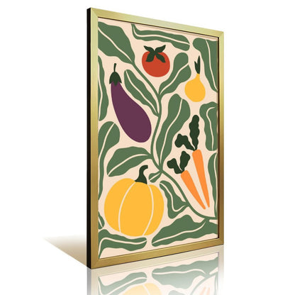 Vegetable canvas art and acrylic cover 25