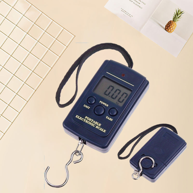 Portable 50kg Handheld Electronic Scale High Accuracy for Luggage Fish Travel Compact Design with Lanyard Hook Battery Powered Durable for Home Outdoor Use