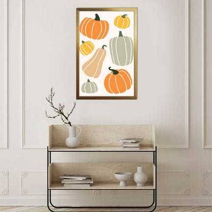 Pumpkin canvas art and acrylic cover 3