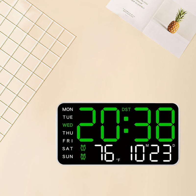 Smart Digital Clock with Voice Control Temperature Date Week Display Dual Alarm Sleep Tracker 12/24-Hour Format Brightness Adjustment