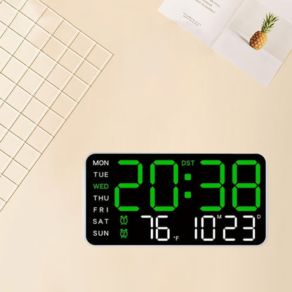 Smart Digital Clock with Voice Control Temperature Date Week Display Dual Alarm Sleep Tracker 12/24-Hour Format Brightness Adjustment