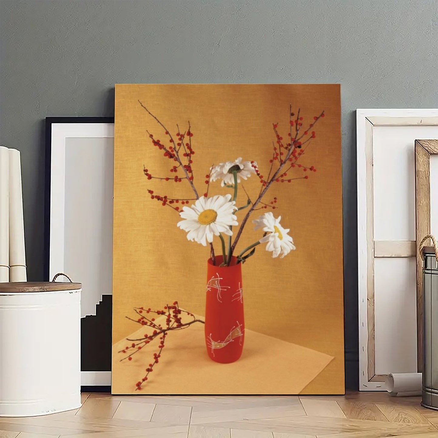 Relax the interior with exquisite floral paintings 1