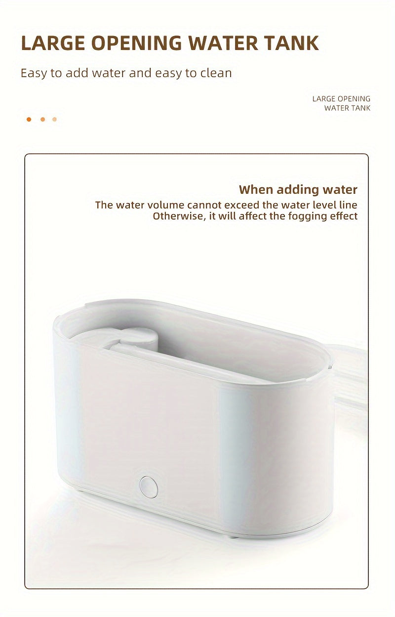 Flame Design USB Humidifier with Environment Light Aromatic Diffuser for Bedroom Office