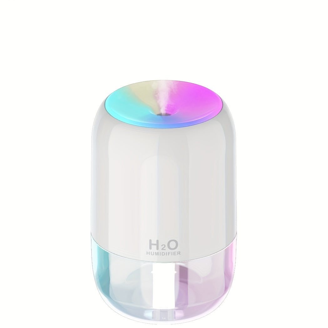 Car Humidifier with Colorful Running Light Night Light Air Humidifier for Bedroom Desk
