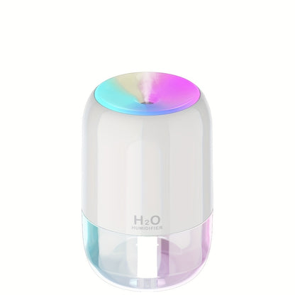 Car Humidifier with Colorful Running Light Night Light Air Humidifier for Bedroom Desk