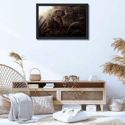 T-Rex Roar Canvas Wall Picture Jurassic Home Decor-02
