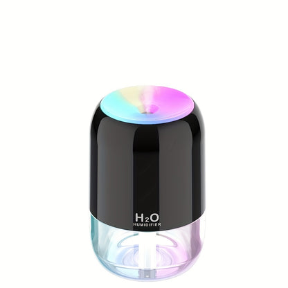 Car Humidifier with Colorful Running Light Night Light Air Humidifier for Bedroom Desk