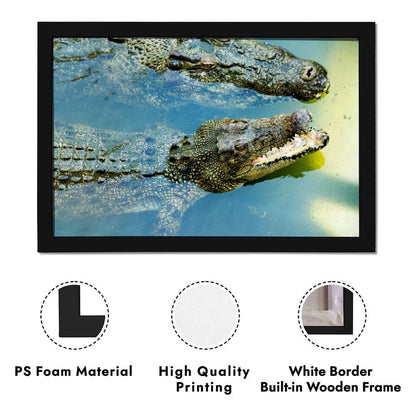 Wild Crocodile Canvas Painting for Living Room Decor-46