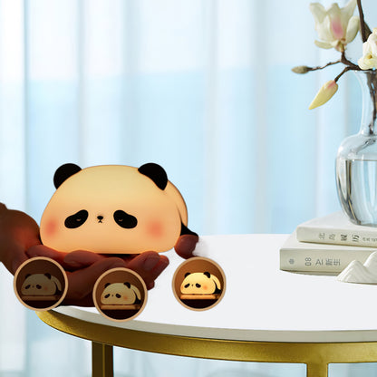 Pat Light Panda Night Light LED Bedside Lamp Christmas Gift for Children Bedroom Decor