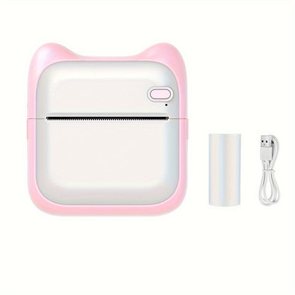 Portable Mini Photo Printer by GOTOOGO - Thermal Printing Device for iPhone Android with 1200mAh Battery Monochrome Prints Photos QR Codes Labels Ideal for Office Memory Keeping