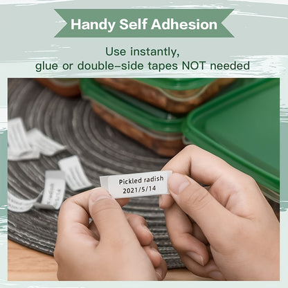 Portable Marklife P15 Thermal Label Printer Wireless Label Maker 15x30m Paper Roll Multiple Templates USB Battery Powered Compact Design for Home Office