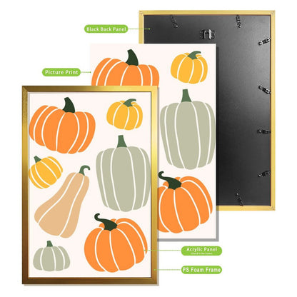 Pumpkin canvas art and acrylic cover 3