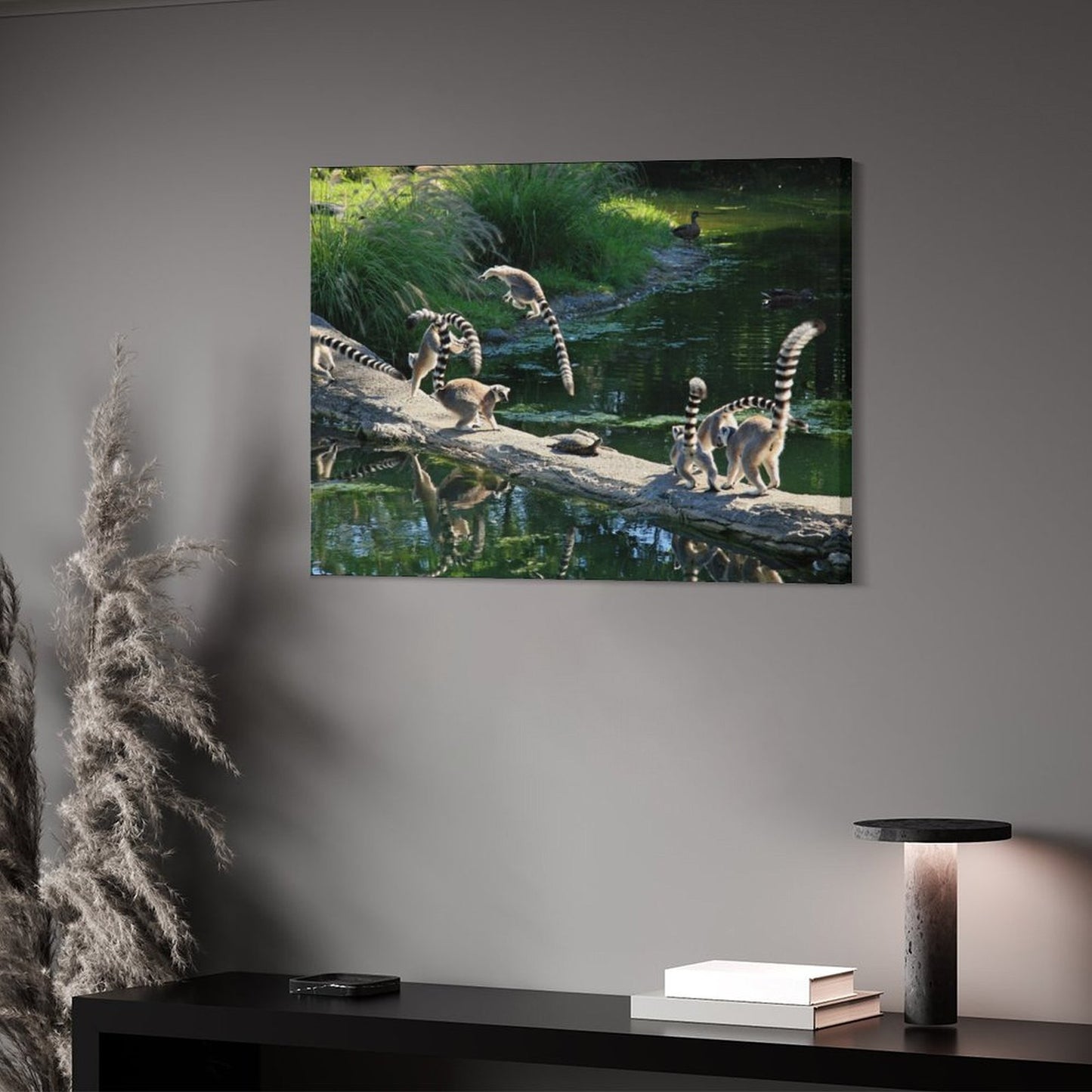 Cute Lemur Canvas Artwork Wildlife Wall Decoration-03