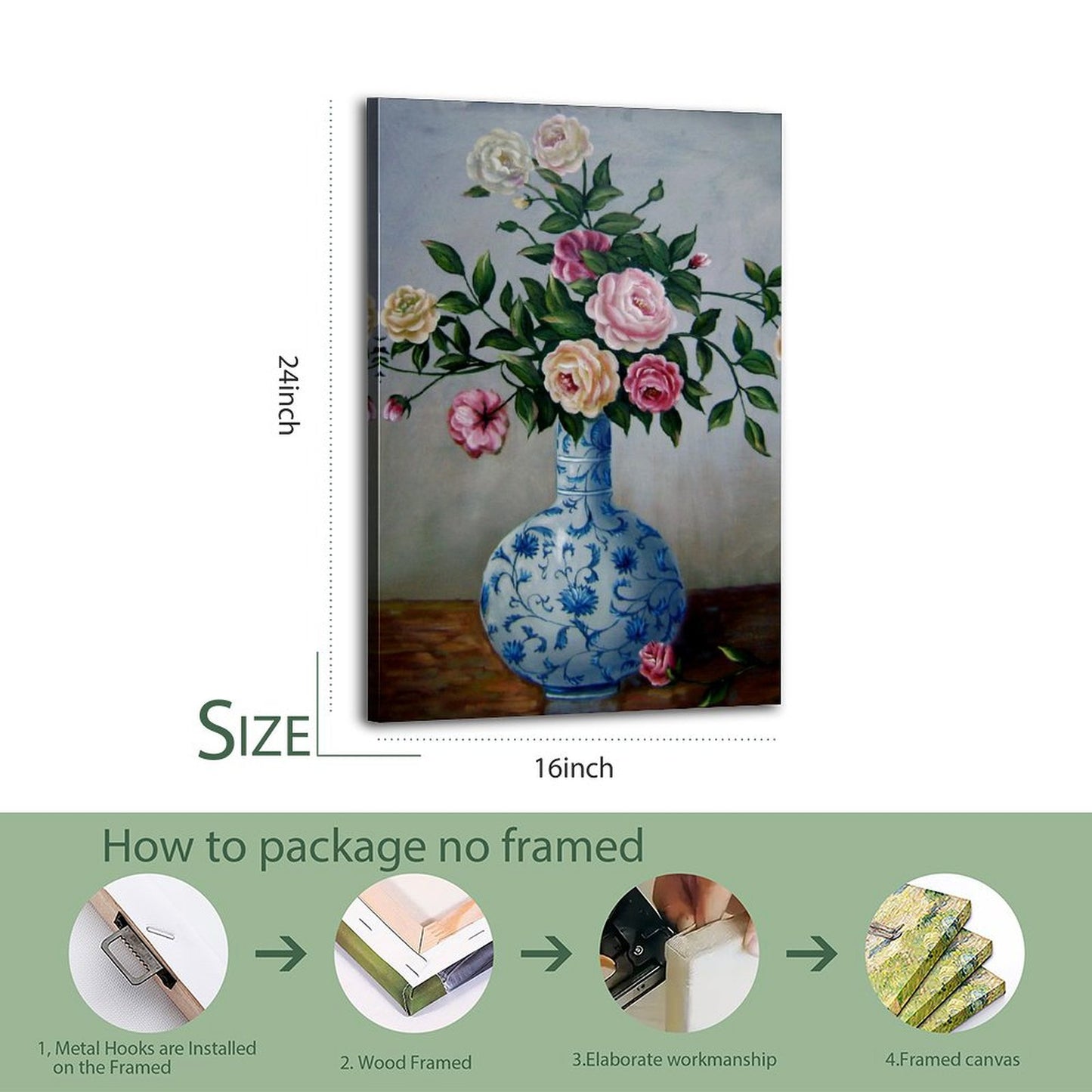 Vivid Flower Artwork for Bedroom or Living Room 33