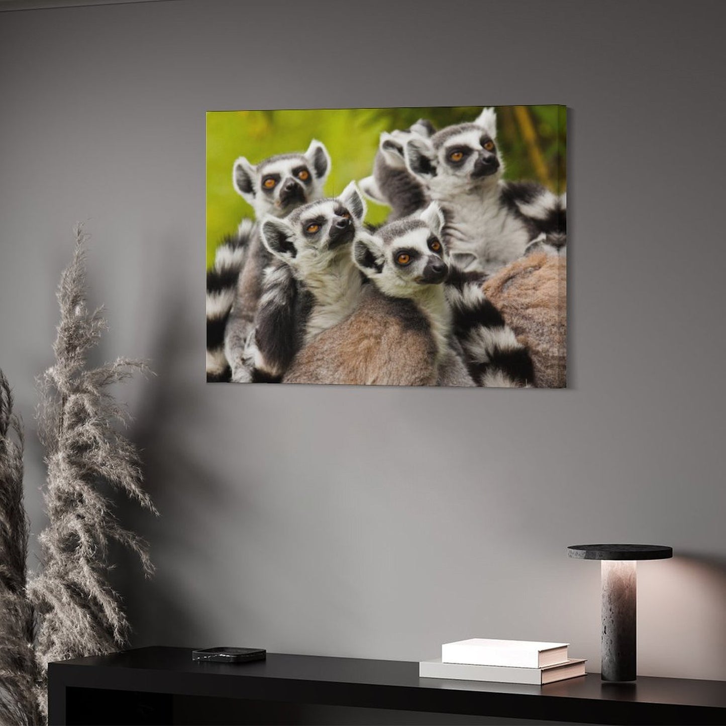 Wild Lemur Wall Picture Nature Animal Framed Decor-06
